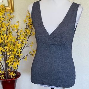 Sleeveless Michael Stars Faux Wrap Style Top